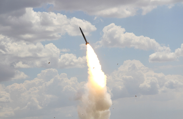 A Russian S-300 air defence system launches a missile during military exercises at the Ashuluk shooting range near Astrakhan, Russia June 19, 2019. (Photo / File)