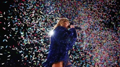 Taylor Swift performs at Melbourne Cricket Ground on February 16, 2024 in Melbourne, Australia. Photo / Getty