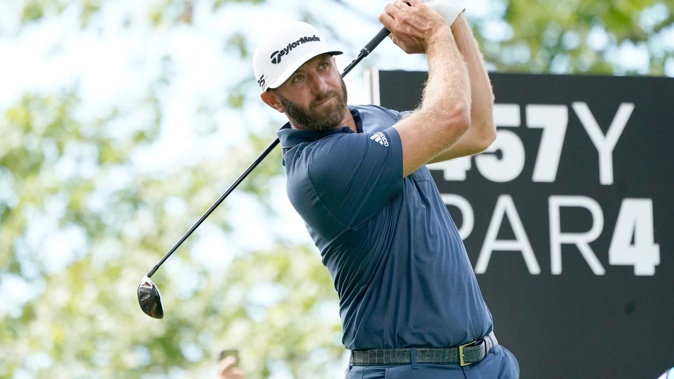 Dustin Johnson is assured of claiming the LIV Golf points race and a US$18m bonus. Photo / AP