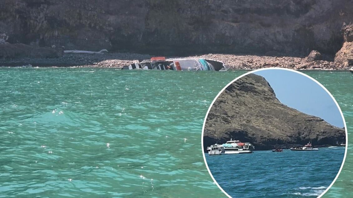 Black Cat cruise boat capsizes off Akaroa , dozens of passengers evacuated