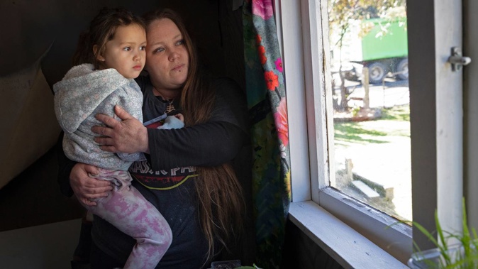 Racheal McConnell's children saw the face of an unknown man outside their bedrooms. Photo / Andrew Warner