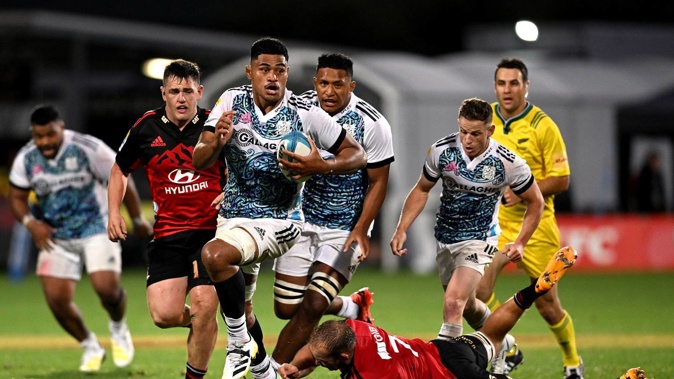 The Chiefs will be looking to extend their unbeaten run against the Crusaders this Saturday in Hamilton. Photo / Joe Allison / Getty Images