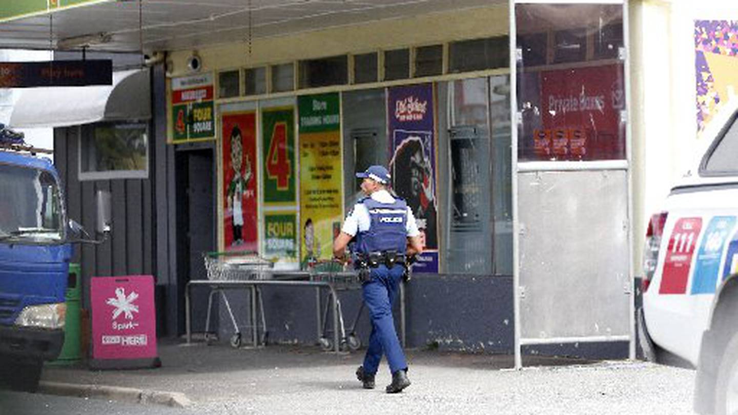 Police carrying out inquiries after the Hikurangi Four Square was robbed of cigarettes and other items. Photo / NZME
