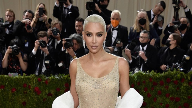 Kim Kardashian has sparked romance rumours with American footballer Odell Beckham jnr. Photo / AP
