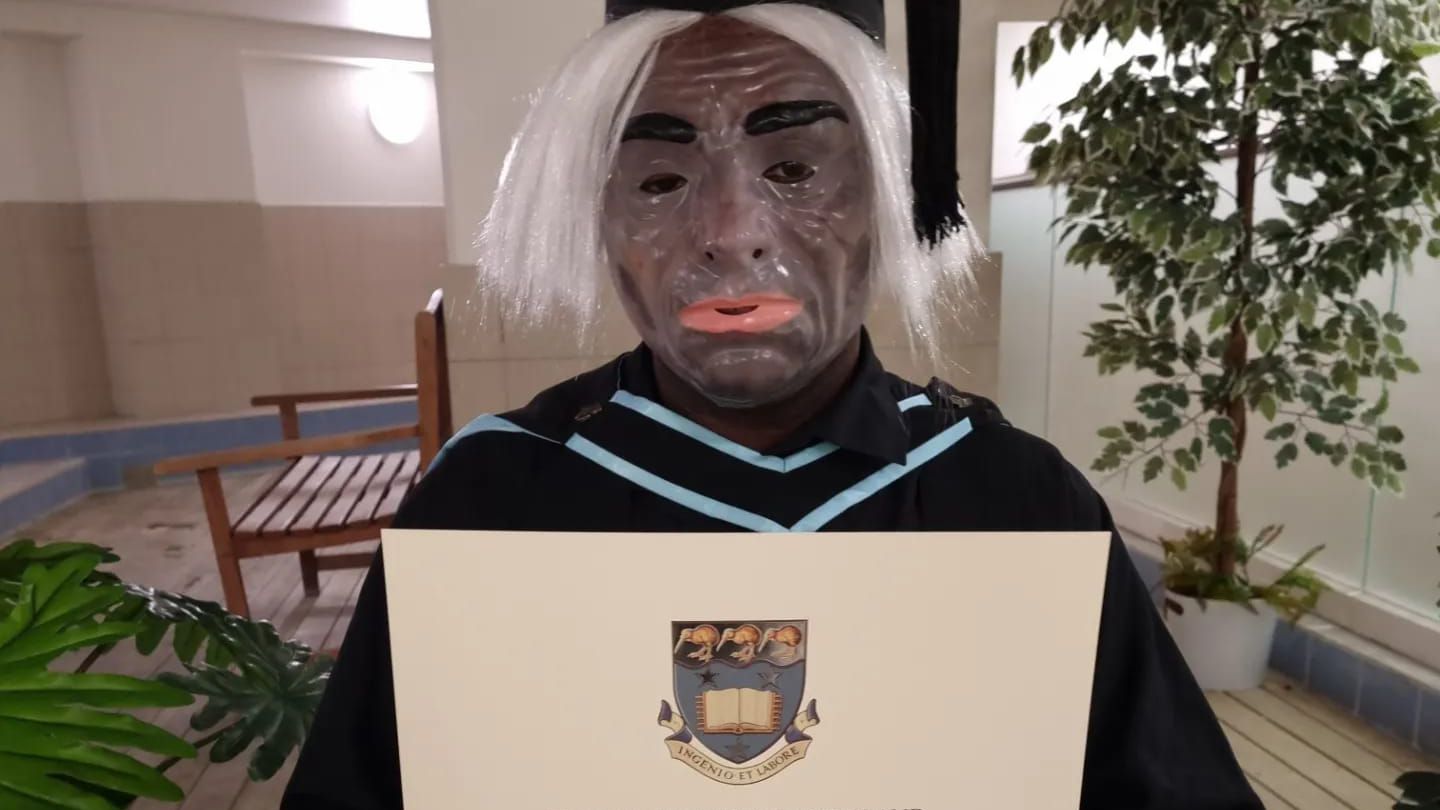 Hierophantic Human graduated with a Masters of Law earlier this year. Photo / Facebook