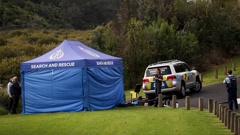 Police at the scene of an investigation into a deceased man found in mangroves at the Riverpark Reserve off Bittern Place in Henderson New Zealand Herald photograph by Hayden Woodward 05 May 2024