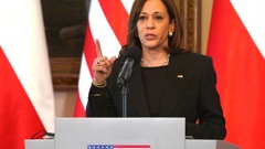 US Vice President Kamala Harris, seen here in Warsaw, Poland on March 10, says "The United States and Poland are united in what we have done and are prepared to help Ukraine and the people of Ukraine, full stop". (Photo / Getty Images)