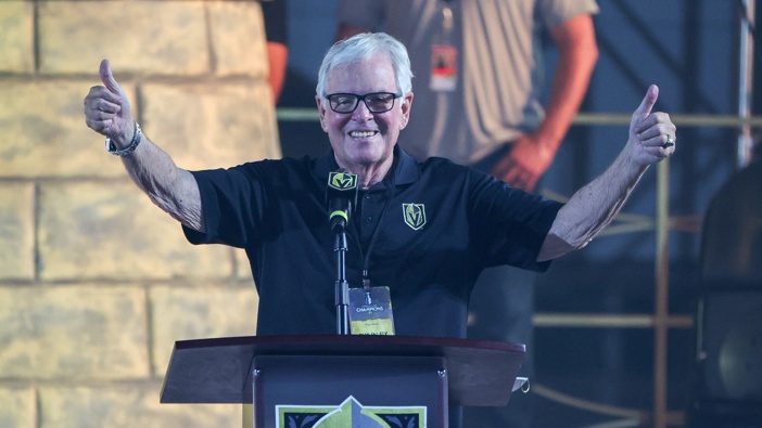 Chairman, CEO and Governor Bill Foley of the Vegas Golden Knights is the preferred bidder for an Auckland-based football franchise. Photo / Getty