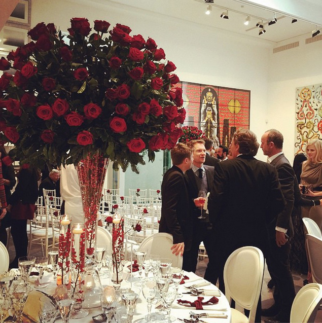 "The tables look stunning! We had red roses at our Civil Partnership 9 years ago and they brought us so much luck. #ShareTheLove"