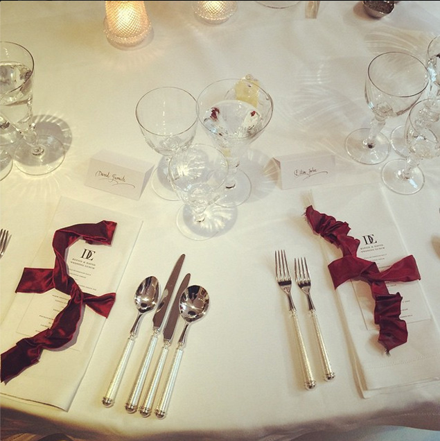 "And the tables are set for a delicious lunch. #ShareTheLove"