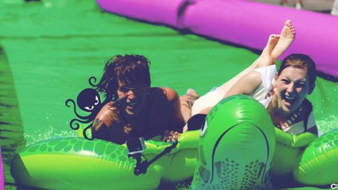 Nelson residents wanting to try out a 300 metre water slide may be out of luck. (Facebook)