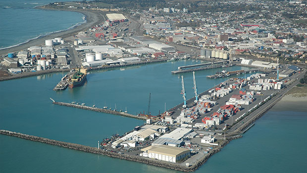 A body has been found at the port in Timaru. (Supplied)