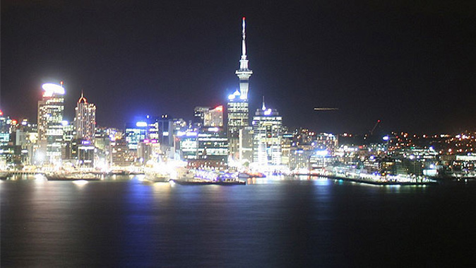 A still from the Tourism.net.nz webcam at 10.02PM