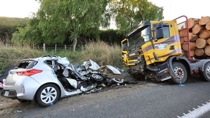 The crash scene: The family had come to New Zealand to help their daughter settle into her new home before they returned to Hong Kong. (NZME.)