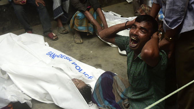 A relative grieves for one of the victims of the Bangladesh ferry disaster (Getty Images)