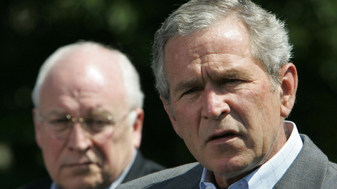 Former President George W Bush and his Vice President Dick Cheney (Getty Images) 