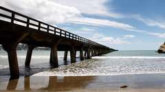 Tologa Bay wharf (NZ Herald)