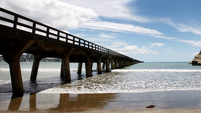 Tologa Bay wharf (NZ Herald)