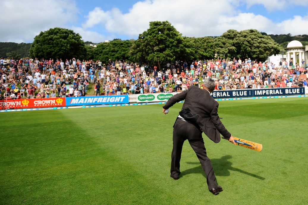 A popular ambassador for cricket, Crowe was a natural choice to help promote the 2015 Cricket World Cup. 