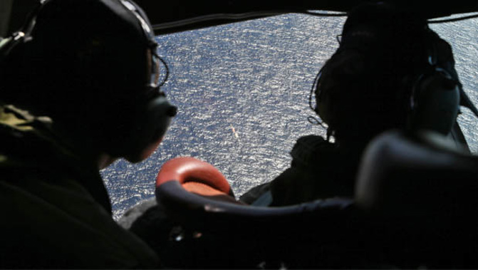 An air force plane searching for MH370 (Getty Images) 