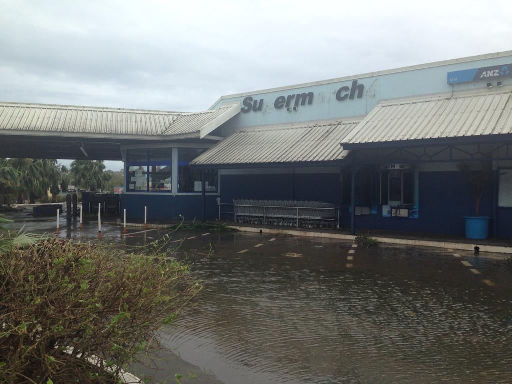 More flooding throughout Port Vila, though that subsided later.