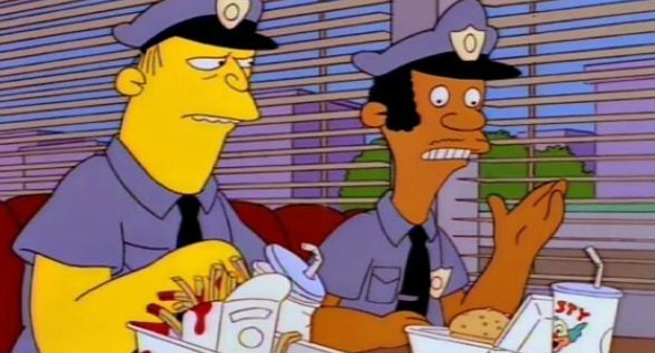 Eddie and Lou, but have you seen them out of their uniforms?