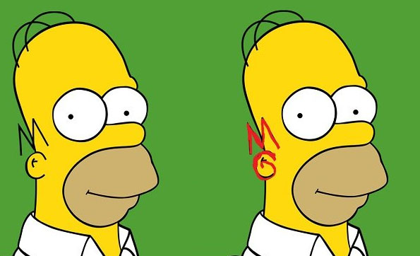 And the initials 'MG' can be seen on Homer's head in every episode, perhaps you just didn't notice before!