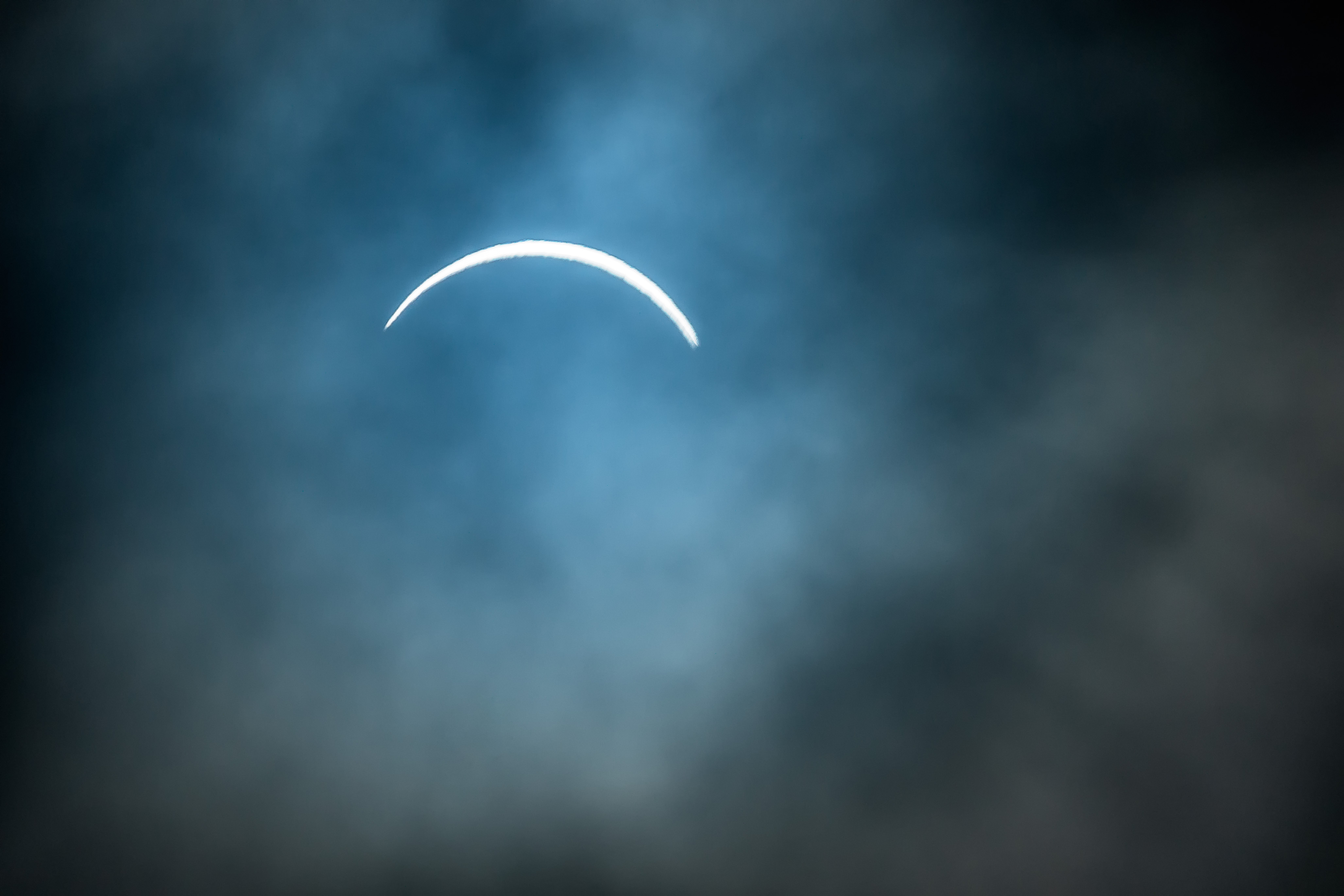 The city of Akureyri in Iceland also got a great view of the eclipse.