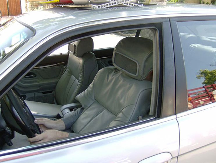 You could maybe dress up like a car seat?