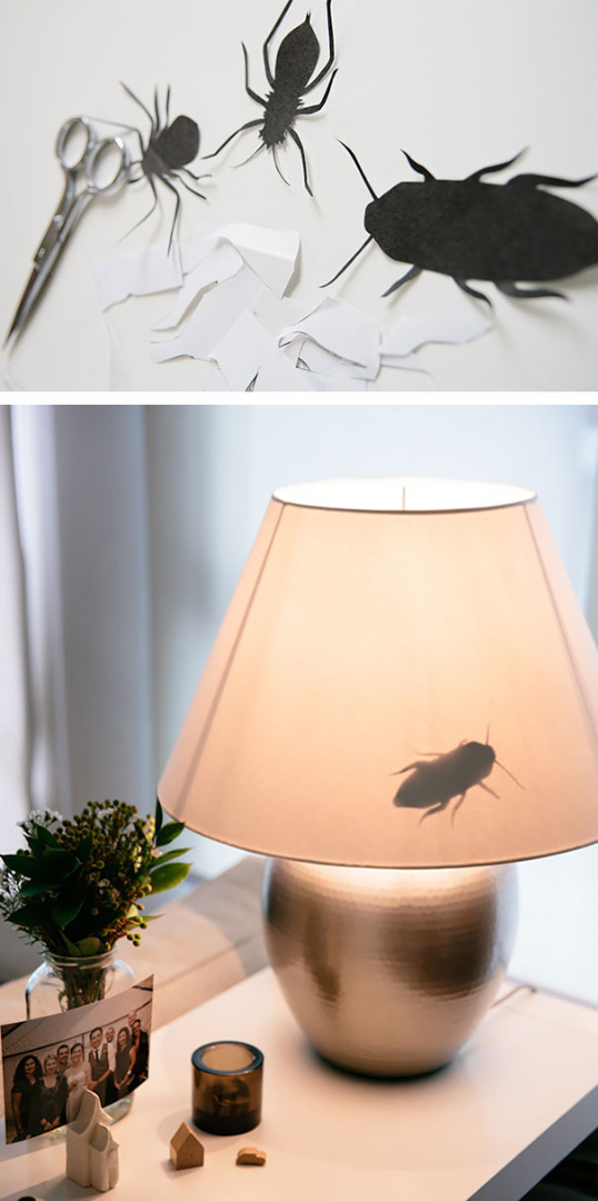 Bugs on the lampshade!