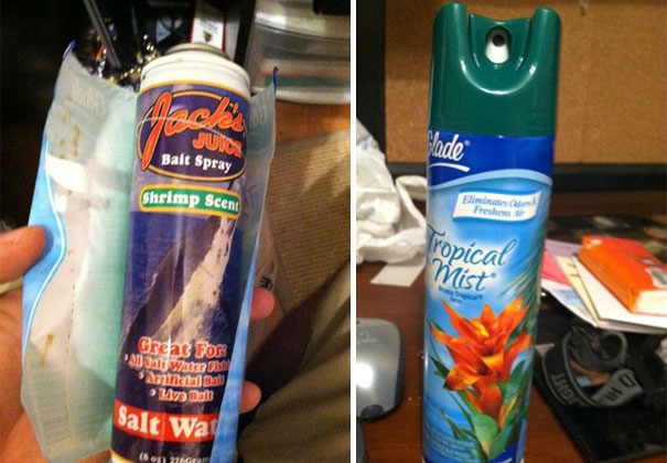 Swap the tropical mist for fish spray (collegehumour)