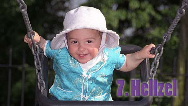 7. Hellzel - No joke, it's a combination of Hazel and Hell's Angel.