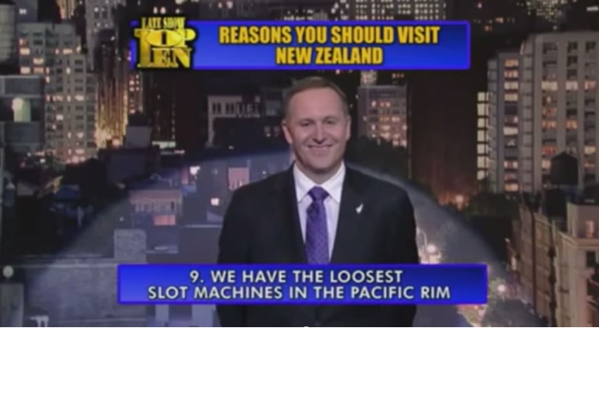 He made a much mocked appearance on The Late Show with David Letterman. 