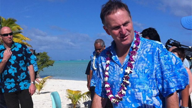 Key has dressed in the traditional garb of the nations he has visited. 