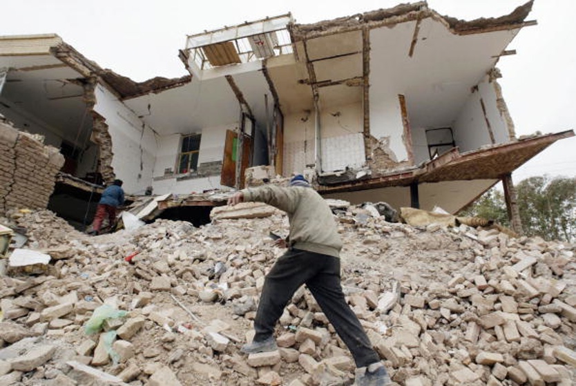 A 6.6 quake hit the area of Bam in Iran on December 26, 2003 killing 26,271 and injuring 30,000 more. 