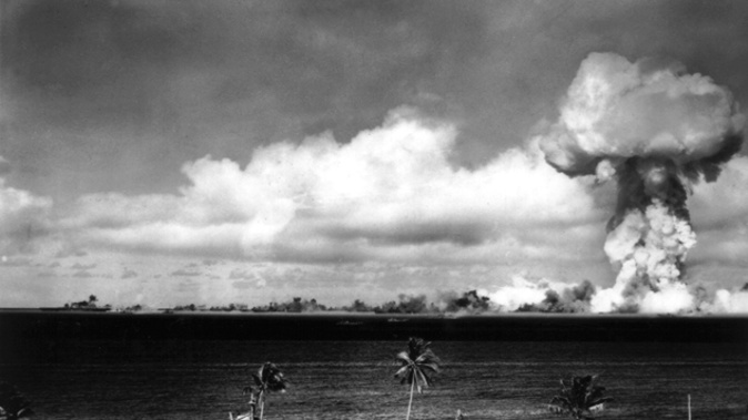 A mushroom cloud from a nuclear test (Getty Images) 