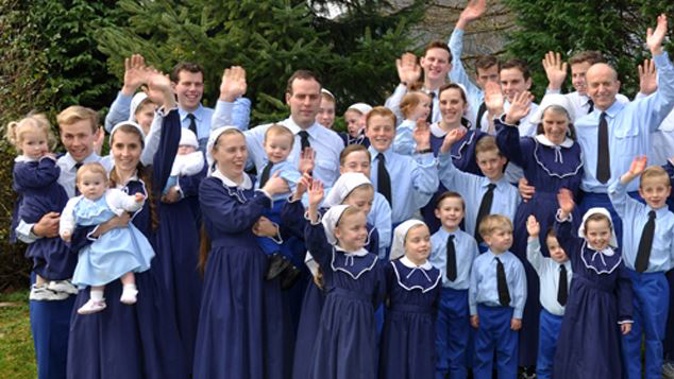 Members of the Gloriavale community (Supplied)