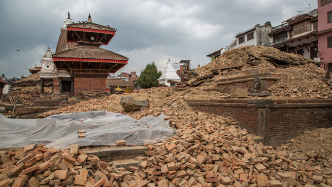 Earthquake damage in Lalitpur, Nepal (Getty Images)