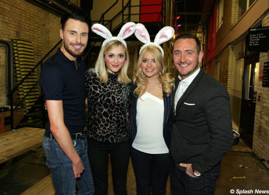 The guys over at Celebrity Juice were getting ready for
Easter as they filmed their seasonal special.
Team captains Holly Willoughby and Fearne Cotton dusted off
their bunny costumes to welcome their Easter special guests.
Joining the lovely...