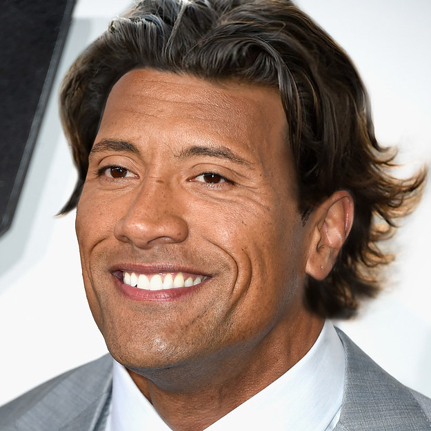 ...is looking pretty chuffed with his shoulder sweeping locks. 