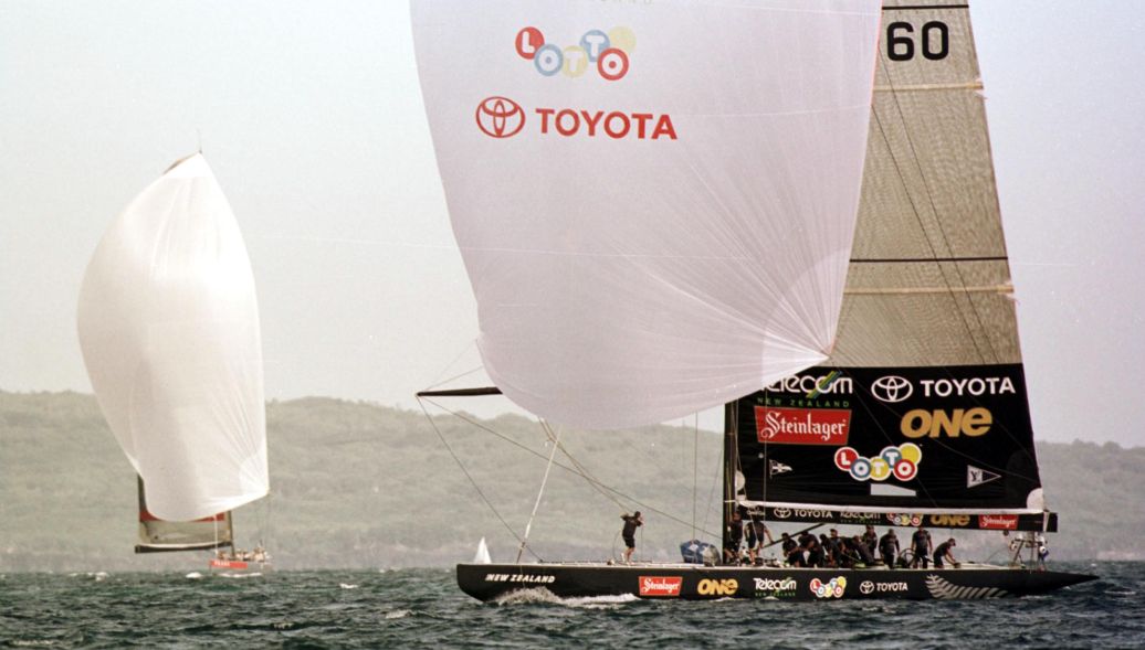 We defended the America's Cup against Prada in 2000. 