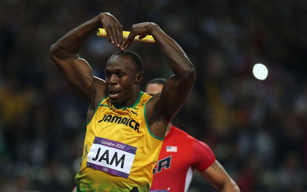At the 2012 Olympics Usain went insane, defending all three of the gold medals he won in 2008. 