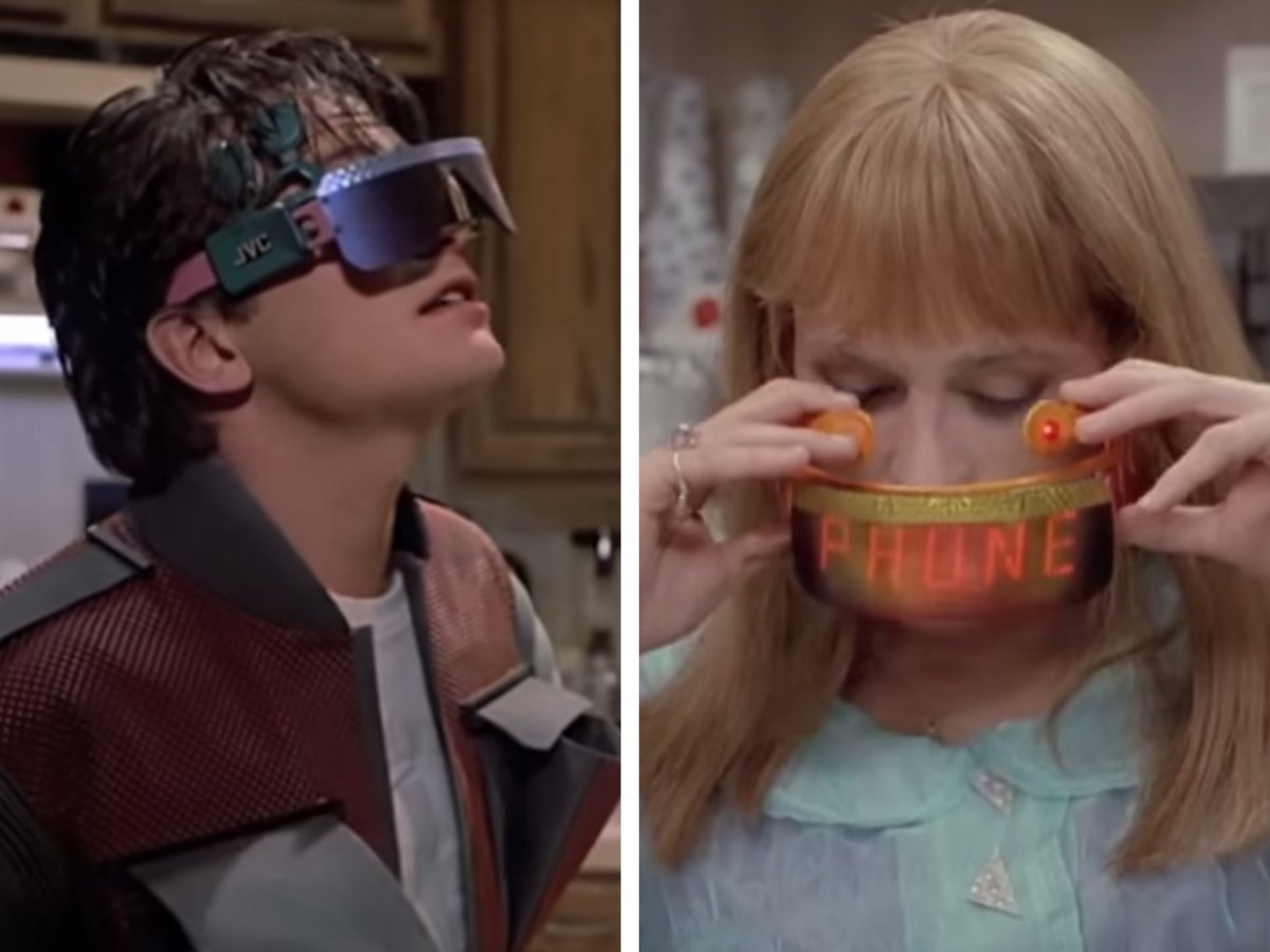 We mightn't have virtual headsets capable of watching two channels at once - but we do have Google Glass!