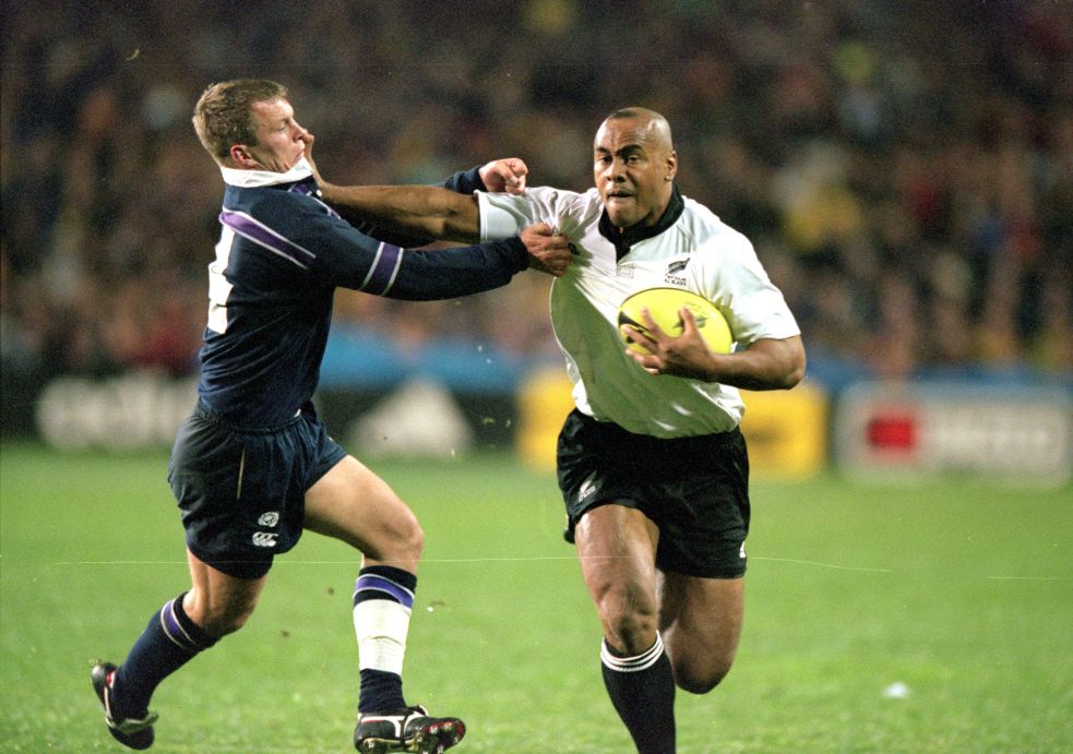 Scotland was no match for Lomu. He scored a hat trick in the side's 69-20 win over Scotland in Dunedin.