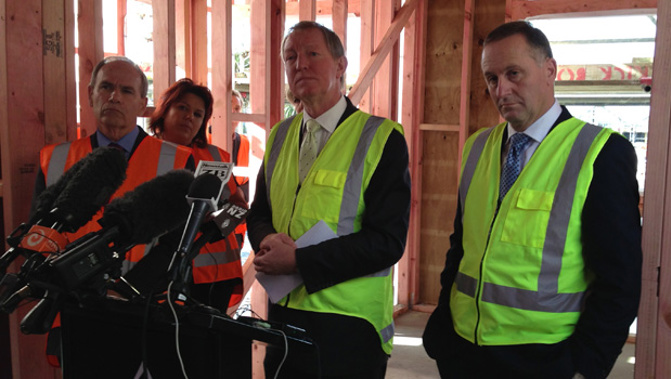 Len Brown, Nick Smith, John Key (Supplied)