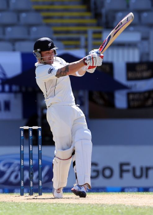 Brendon McCullum chose not to enforce the follow on, and hit out in the 2nd innings. The lead ended up ballooning out to 480.