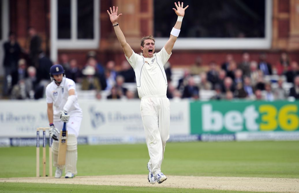 Southee made a statement in the first test in England, taking 4 wickets at Lord's as England were dismissed for 232 in the first innings. 