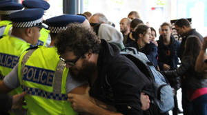 PHOTOS: Protesters and police face off at Sky City