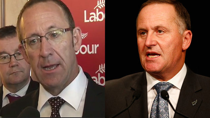 Andrew Little and John Key are at odds over Super (Supplied) 