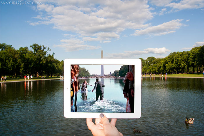 Forrest Gump - filmed at the Lincoln Memorial